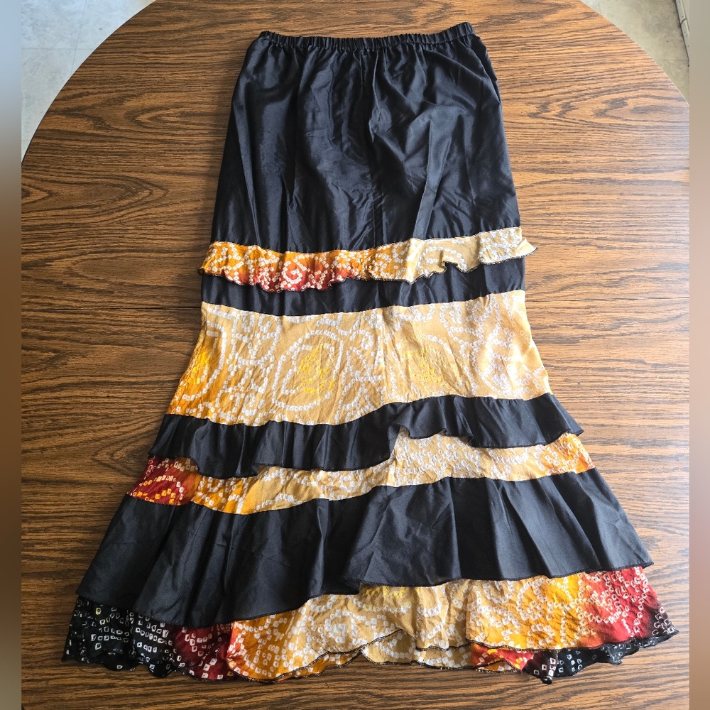 Anu Silk Long Skirt